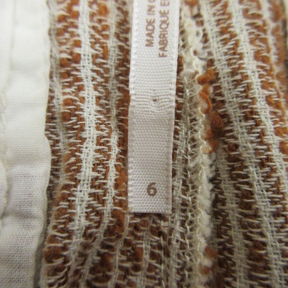 Free People Womens Trouser‎ Pants size 6 Striped Cotton Casual Boho Tapered - Picture 4 of 10